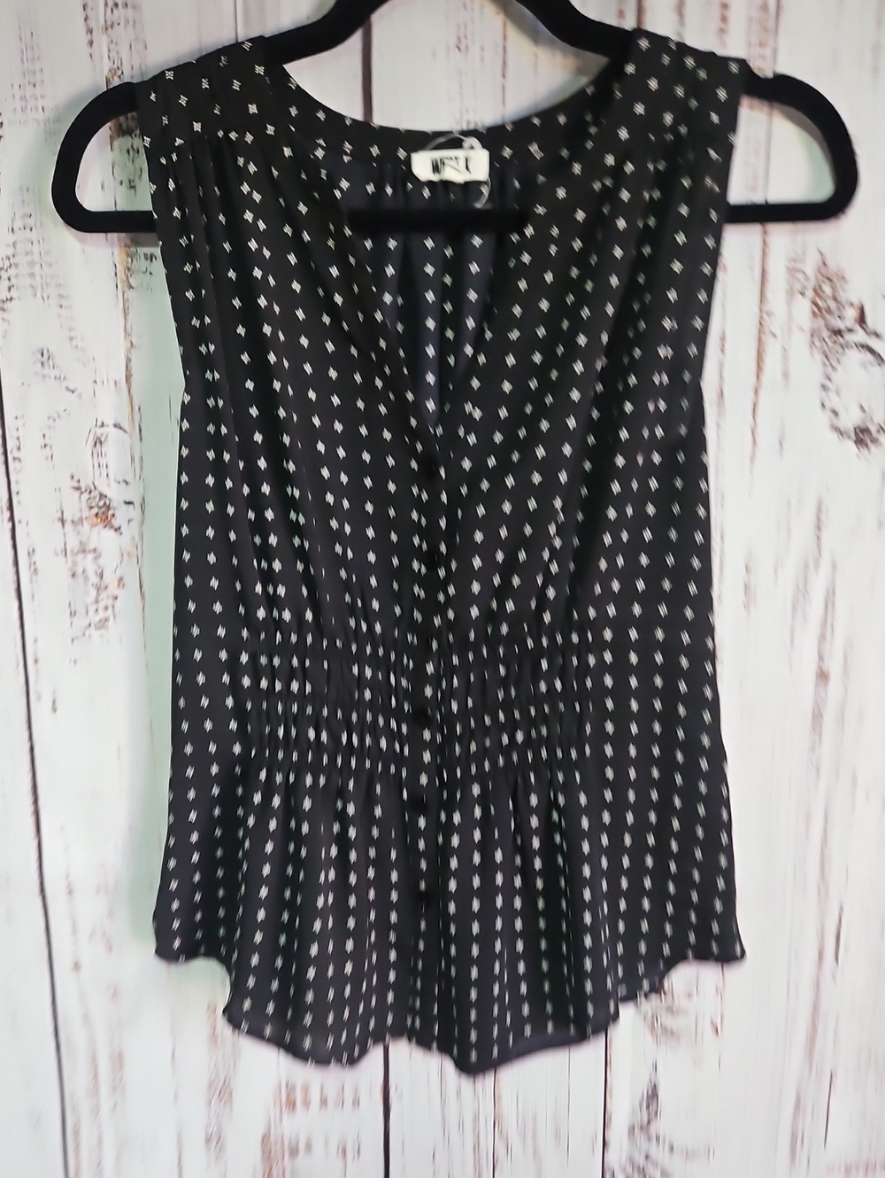 🖤 West K Black Sleeveless Polka Dot Camisole